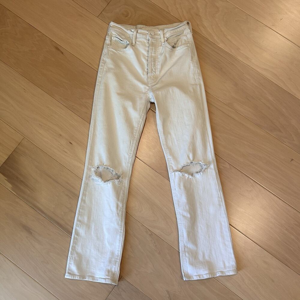Mother The Tripper In Almost Innocent Denim White Type Jean Women's 25X27